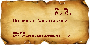 Helmeczi Narcisszusz névjegykártya